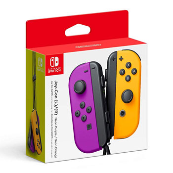Nintendo Joy-Con Neon Purple / Neon Orange Pair