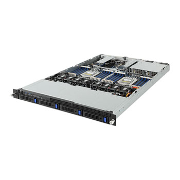 Gigabyte R182-Z90 Dual 2nd Gen EPYC Rome CPU 1U 4 Bay Barebone Server