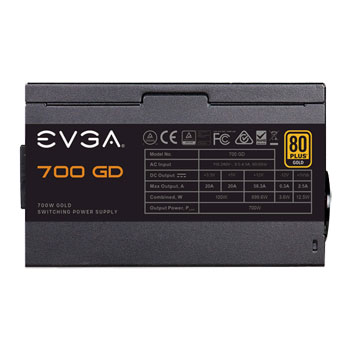 EVGA GD 700 Watt 80+ GOLD Wired Power Supply/PSU : image 4