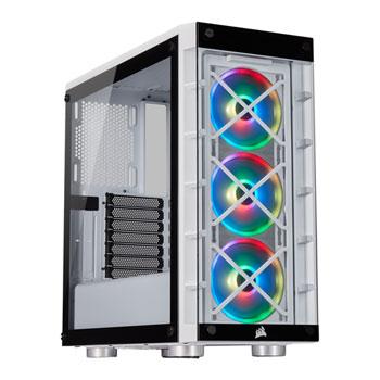 Corsair iCUE 465X RGB Mid TowerATX Smart White PC Gaming Case (2021) : image 1