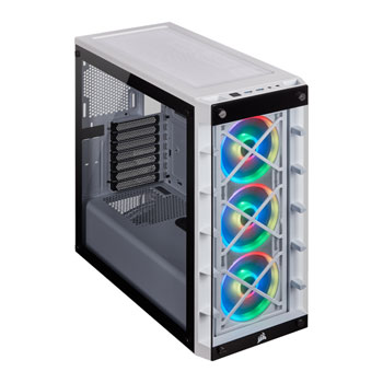 Corsair iCUE 465X RGB Mid TowerATX Smart White PC Gaming Case (2021) : image 2