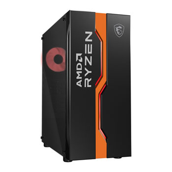 MSI MAG VAMPIRIC 011C Black AMD Ryzen Edition Mid Tower Tempered Glass PC Gaming Case