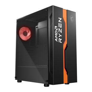 MSI MAG VAMPIRIC 011C Black AMD Ryzen Edition Mid Tower Tempered Glass PC Gaming Case (2021) : image 3