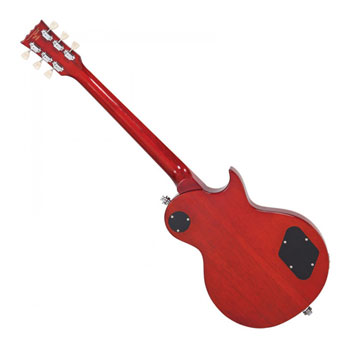Vintage V100 Left Hand Electric Guitar (Flamed Amber) : image 2