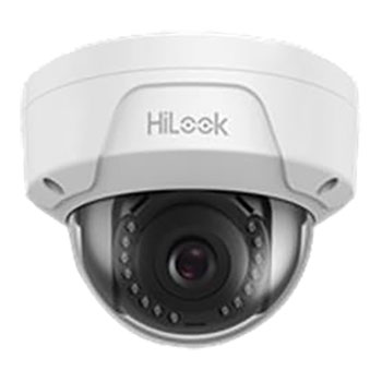 Hikvision HiLook 2MP Dome with 2.8mm Fixed lens, IK10 and 3D DNR White PoE
