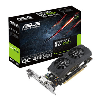 ASUS GTX 1050 Ti OC 4GB Low Profile Graphics Card LN101161 - GTX1050TI ...