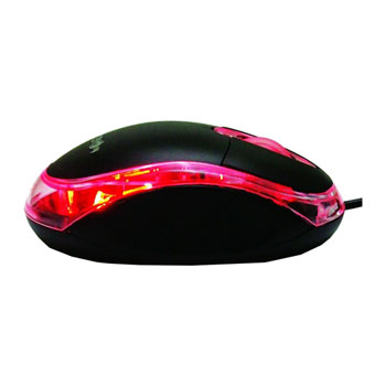 Xclio 1000dpi USB Optical Mouse with Scroll Wheel & Red LED : image 1