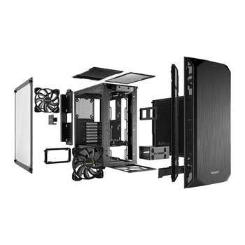 be quiet! Pure Base 500 Black Tempered Glass Mid Tower PC Gaming Case : image 3