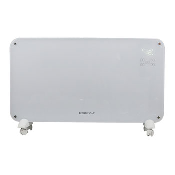 Ener-J WiFi Smart Heater 2000W, Slim White Tempered Glass Alexa/Google : image 1
