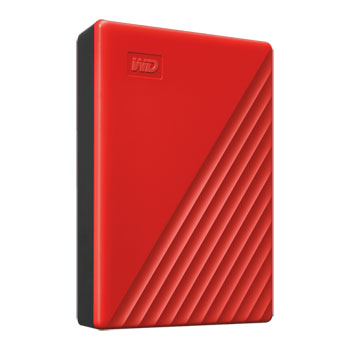 WD My Passport 4TB External Portable Hard Drive/HDD - Red