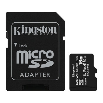 Kingston Canvas Select Plus 16GB UHS-I Micro SD Memory Card + SD Adapter : image 3