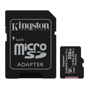 Kingston Canvas Select Plus 256GB UHS-I Micro SD Memory Card + SD Adapter : image 3