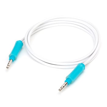 Griffin Premium 3.5mm TRS Aux Flat Tangle Free Audio/Headphone Cable 3ft/0.9M Fluoro Blue : image 1