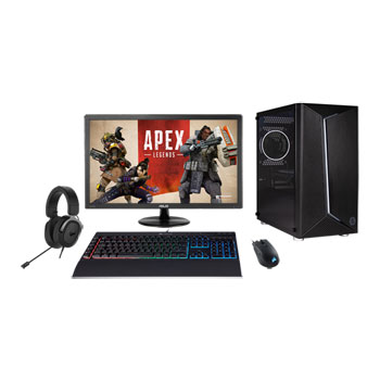 Scan Gaming PC Complete Bundle with GTX 1650, 24" Monitor, Corsair Keyboard, Mouse & Headset : image 1