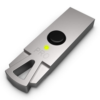 HYPERSECU Hyper FIDO Pro Titanium U2F/FIDO2/OTP Thumb Stick : image 1