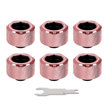 Thermaltake Pacific C-Pro G1/4 Compression Fitting Rose Gold 6 Pack : image 1
