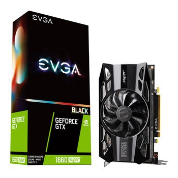 EVGA NVIDIA GeForce GTX 1660 6GB SUPER BLACK GAMING Turing Graphics Card : image 1