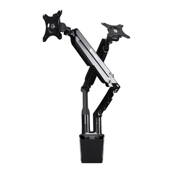 Silverstone Arm21b Gas Spring Full Range Dual Monitor Arm Height Tilt Swivel Pivot Ln104249 Sst Scan Uk Dual Monitor Arm Height, Gas Spring Arm
