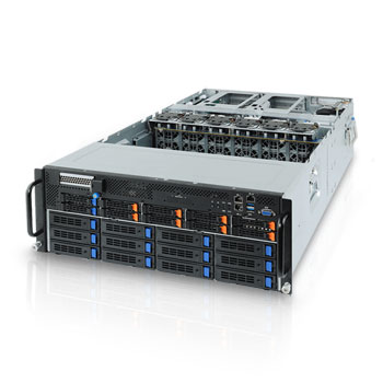 Gigabyte G482-Z50 2nd Gen EPYC Rome CPU 4U 22 Bay Barebone Server : image 1