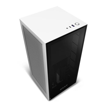 NZXT H1 Mini-ITX Windowed PC Gaming Case with 650W PSU & AIO Cooler Fitted White : image 3