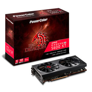 PowerColor AMD Radeon RX 5600 XT Red Dragon 6GB GDDR6 RDNA PCIe 4.0 Graphics Card