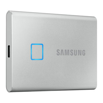 SAMSUNG T7 Touch Silver 1TB Portable SSD with Fingerprint ID : image 1