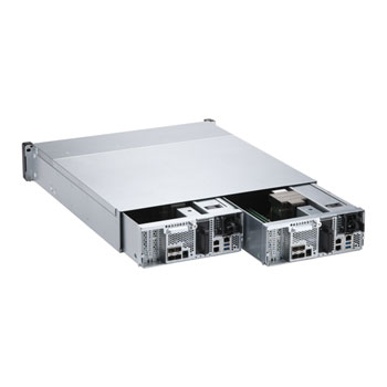 QNAP 2U Rackmount 24 bay Double Server NAS Xeon D-2142IT ES2486dc-2142IT-96G : image 3