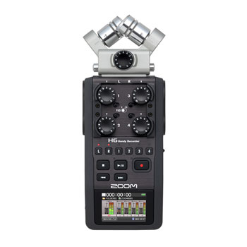 Zoom H6-BLACK (H6BLACK) Portable Handheld Digital Field Recorder