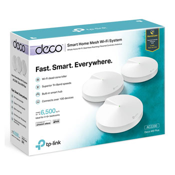 TP-Link Deco M9 Plus Mesh Tri-Band AC2200 Smart Home Hub WiFi System Triple Pack : image 4