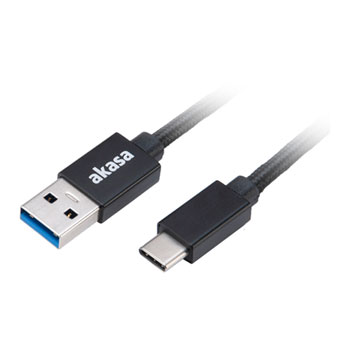 Akasa Braided USB3.1 to Type-C Braided Charge & Sync Cable 1m