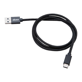 Akasa Braided USB3.1 to Type-C Braided Charge & Sync Cable 1m : image 2