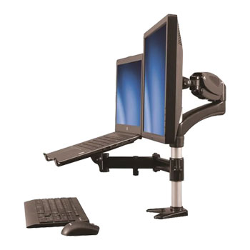 Startech.com Desk-Mount Monitor Arm with Laptop Stand : image 1