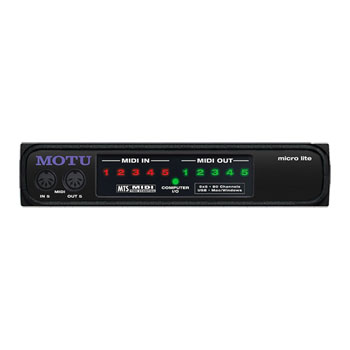 MOTU Micro Lite 5 in/5 out USB MIDI Interface : image 1