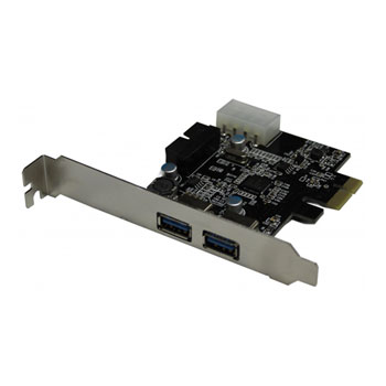 Xclio 2 Port +1 Internal USB3.0 PCIe Adaptor + Internal USB Header Molex Power : image 1