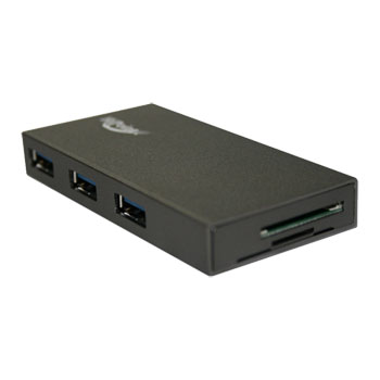 Xclio 3 Port USB3.0 USB Mini Hub with built in Card Reader : image 2