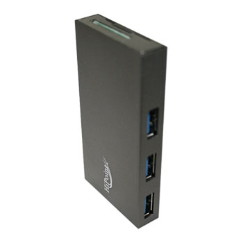 Xclio 3 Port USB3.0 USB Mini Hub with built in Card Reader : image 3