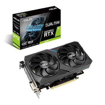 ASUS NVIDIA GeForce RTX 2070 8GB DUAL MINI OC Turing Graphics Card