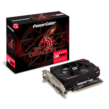 PowerColor AMD Radeon RX 550 4GB RED DRAGON Graphics Card