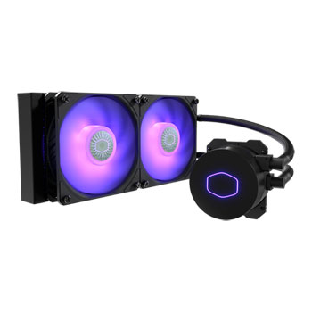 CoolerMaster MasterLiquid ML240L V2 RGB All In One Liquid 240mm CPU Cooler Intel/AMD : image 1