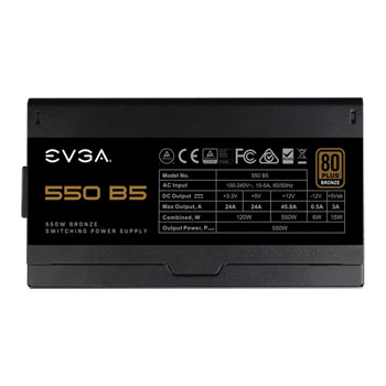 EVGA 550 B5 80 Plus BRONZE 550W Fully Modular PSU : image 3