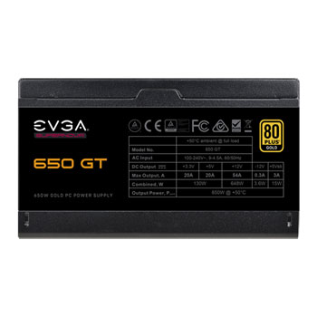 EVGA SuperNOVA 650 GT 80 PLUS Gold 650W Fully Modular ATX Power Supply : image 3