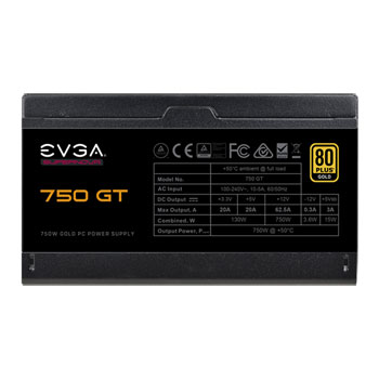 EVGA SuperNOVA 750 GT 80 PLUS Gold Fully Modular ATX Power Supply : image 3