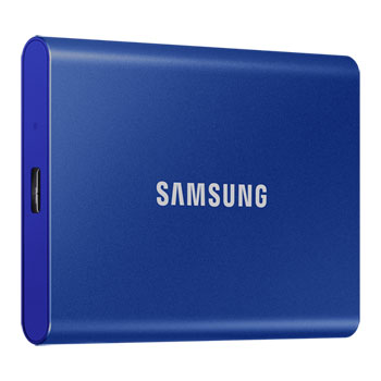 Samsung T7 Blue 500GB Portable SSD USB-C/A Gen2 : image 1