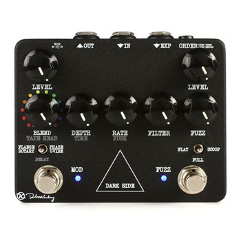 Keeley Dark Side Modern Fuzz pedal with Rotary, Vibrato & Delay guitar pedal : image 2
