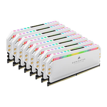 Corsair DOMINATOR Platinum RGB White 128GB 3200MHz DDR4 Memory Kit ...