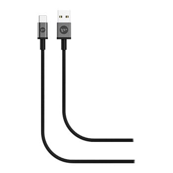 Mophie Premium USB-C to A Braided Ultra Durable USB3.2 FAST Charge & Sync Cable 2M Black : image 2