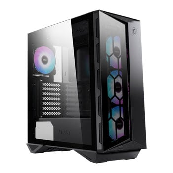 MSI MPG GUNGNIR 110R Black Mid Tower Tempered Glass PC Gaming Case (2021 Update)