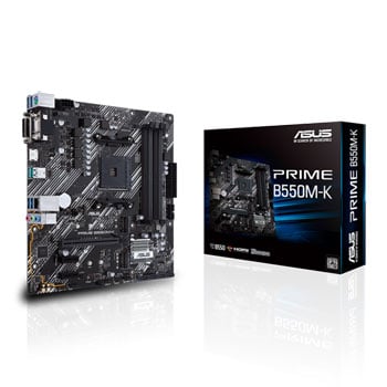 Asus Amd B550 Am4 Ddr4 Micro-Atx Motherboard Prime B550m-K