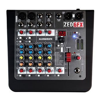 Allen & Heath ZED-6FX Compact 6 Input Analogue Mixer with FX : image 2