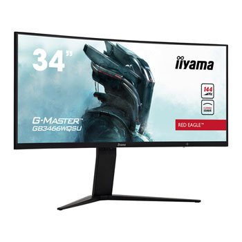 Iiyama G Master 34 Curved Ultrawide Quad Hd 144hz Hdr Monitor Ln Gb3466wqsu B1 Scan Uk